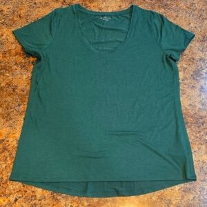 Athleta Forest Green Short Sleeve Tee Size Large